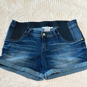 Liz Lange for Target Blue Jean Shorts with Elastic Panels